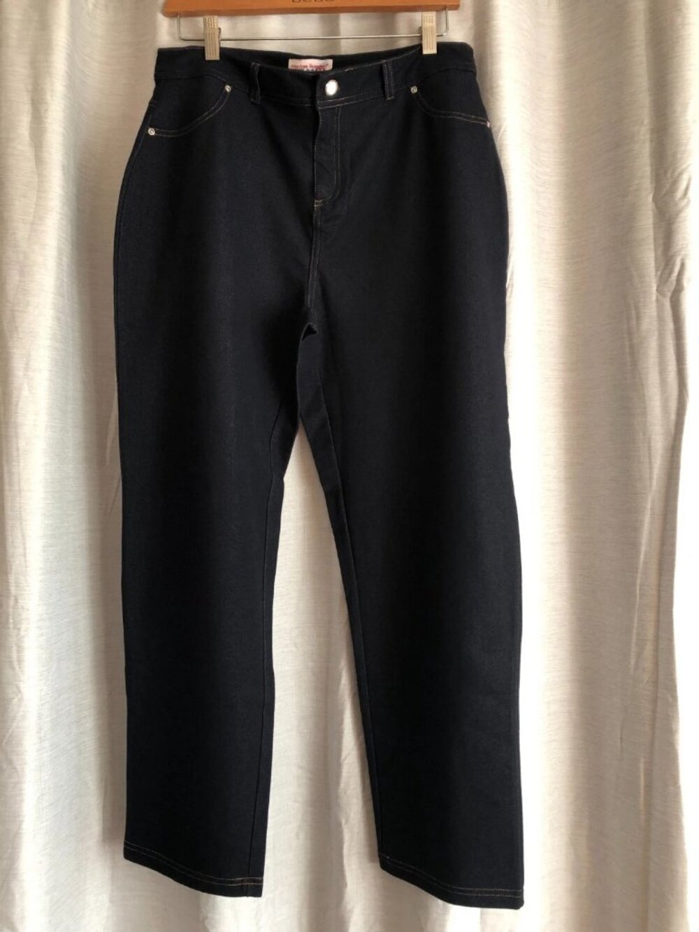 American Sweetheart Women's Comfortable Pants Size L/P Soft Stretch Dark Blue - Picture 2 of 16